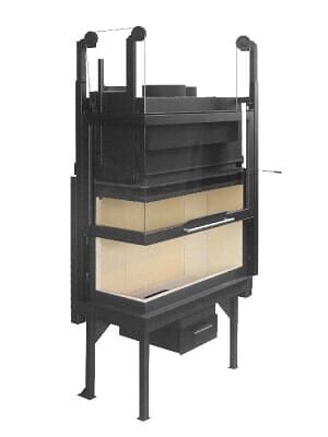 Teplovzdušná krbová vložka rohová AERON R Teplovzdušná krbová vložka rohová AERON R