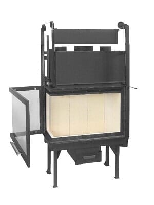 Teplovzdušná krbová vložka rohová AERON R Teplovzdušná krbová vložka rohová AERON R