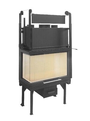 Teplovzdušná krbová vložka rohová AERON R Teplovzdušná krbová vložka rohová AERON R